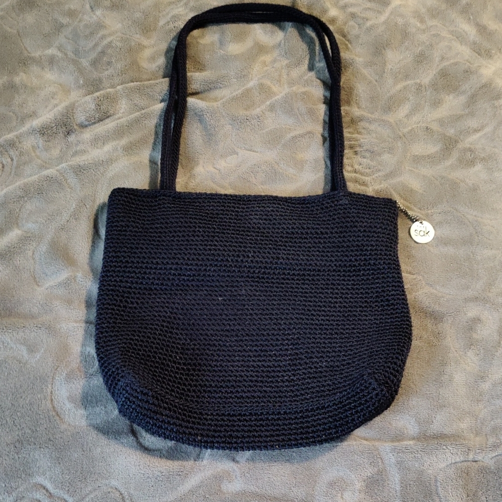 The Sak Navy Knit Shoulder Bag